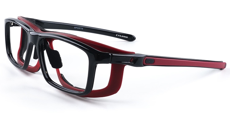 附內扣式軟墊防護片，運動時的球類撞擊或大動作時的碰撞，具有緩衝防護眼部效果