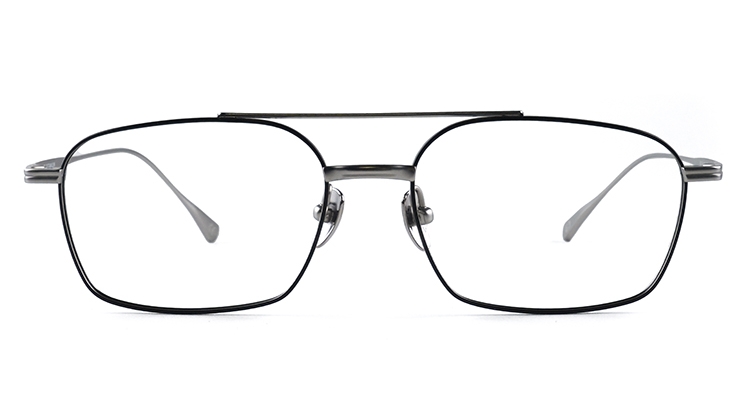 EJ-08137 全鈦雙槓長方形框眼鏡