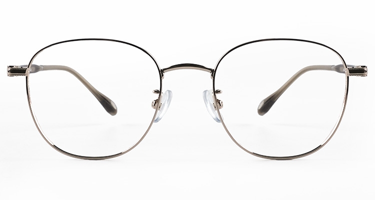 LA-52414 金屬波士頓框眼鏡