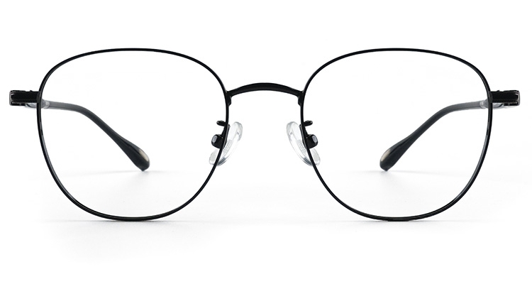 LA-52414 金屬波士頓框眼鏡