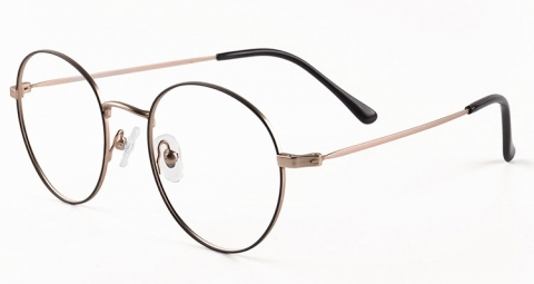 接近圓弧的波士頓鏡框,圓潤而柔和地修飾臉部線條,日常配戴深具親和力