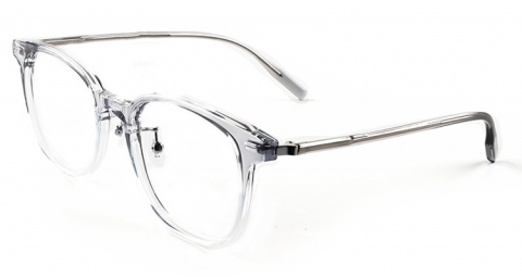 以睿智文青形象著名的威靈頓框，結合近代大受青睞的透明框，注入青春洋溢的清流，再次定義學院眼鏡潮流。