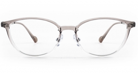 LA-83403 TR 貓眼框眼鏡，醒目的貓眼鏡框上緣微揚的細節有拉提臉部的修飾效果，增強臉部線條輪廓、聚焦眼神魅力