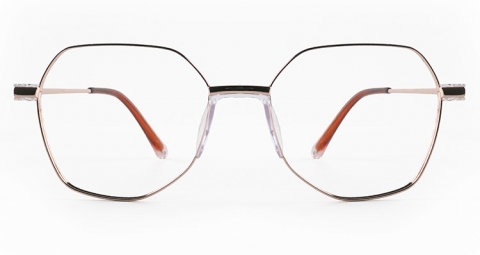 LA-52193 金屬多邊形框眼鏡