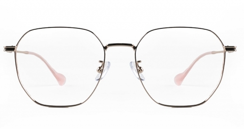 LA-52451 不鏽鋼多邊形框眼鏡