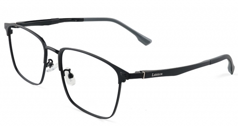 復古的眉型鏡框與方框的碰撞結合，擦出一種知性斯文的感覺